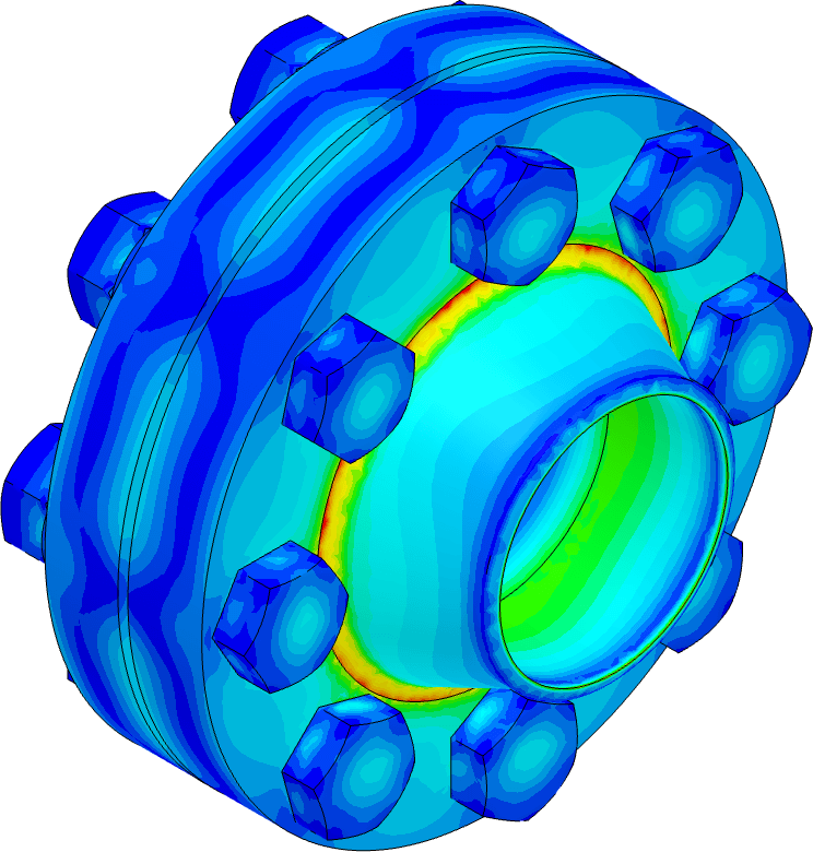 bolted_flange_structural_analysis_solving